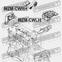 JOBB OLDALI MOTORPÁRNA (HIDRAULIKUS) MAZDA 3 BK 2003-2006 EU BCM4-39-060D