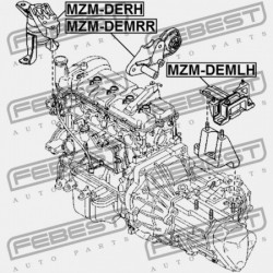 HÁTSÓ MOTORPÁRNA MAZDA 2 DE 2007-2010 EU D651-39-04XD