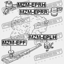 HÁTSÓ MOTORPÁRNA MAZDA TRIBUTE CZ 2001-2011 USA EC01-39-040A