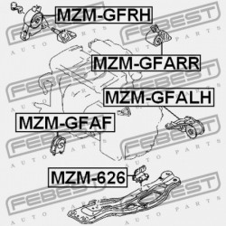 ELÜLSŐ MOTORPÁRNA MAZDA CAPELLA GF 1997-1999 JP L081-39-050A