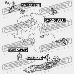 ELÜLSŐ MOTORPÁRNA MAZDA CAPELLA GF 1997-1999 JP GE4T-39-050A