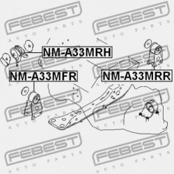 ELSŐ MOTORPÁRNA (HIDRAULIKUS) NISSAN MAXIMA CA33 2000.01-2006.01 EL 11270-40U02