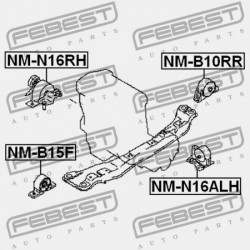 HÁTSÓ MOTORPÁRNA NISSAN SUNNY/ALMERA B10RS 2006.03-2013.03 GL 11320-95F0A