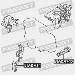 ELSŐ MOTORPÁRNA NISSAN SERENA C25 2005.05-2010.11 JP 11380-EN00A