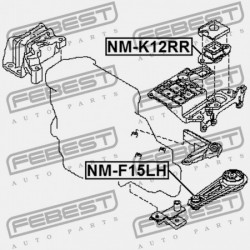 BAL OLDALI MOTORPÁRNA NISSAN JUKE F15 2010.06- JP 11360-1KA0A