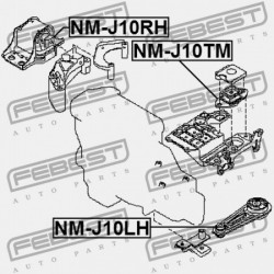 JOBB OLDALI MOTORPÁRNA (HIDRAULIKUS) NISSAN QASHQAI J10E 2006.12-2013.12 EL 11210-JD00A