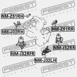 JOBB OLDALI MOTORPÁRNA (HIDRAULIKUS) NISSAN TEANA RUS MÁRKA J32R 2009.06-2013.12 EL 11210-JP00B