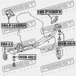HÁTSÓ MOTORPÁRNA NISSAN PRIMERA P10 1990.02-1995.08 JP 11320-93J00