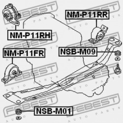 HÁTSÓ MOTORPÁRNA NISSAN PRIMERA P11E 1996.06-2002.01 EL 11320-2F320