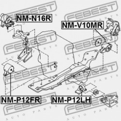 BAL OLDALI MOTORPÁRNA (HIDRAULIKUS) NISSAN PRIMERA P12E 2002.01-2007.05 EL 11220-AU301