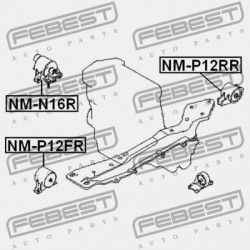 HÁTSÓ MOTORPÁRNA NISSAN PRIMERA P12E 2002.01-2007.05 EL 11320-5U101