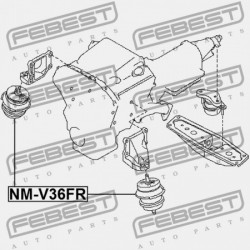ELSŐ MOTORPÁRNA (HIDRAULIKUS) NISSAN QX70/FX S51 2008.05- GL 11220-1BA0A