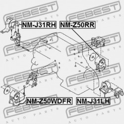ELSŐ MOTORPÁRNA (HIDRAULIKUS) NISSAN MURANO Z50 2002.09-2007.10 CA 11270-CN20B