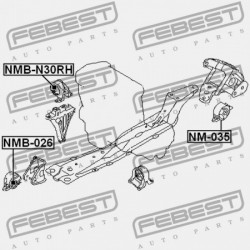 JOBB OLDALI MOTORPÁRNA PERSELY (HIDR NISSAN PRESAGE U30 1998.06-2003.06 JP) 11210-5V001