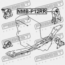 HÁTSÓ MOTOR PÁRNA PERSELY (HIDR NISSAN ALMERA UK MÁRKA N16E 2000.02-2006.11 EL 11320-AU405
