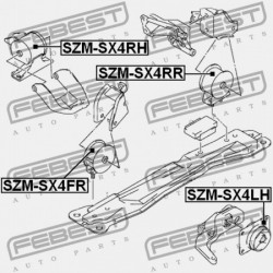 SUZUKI SX4 ELSŐ MOTORPÁRNA RW415/RW416/RW419/RW420 2006-2013 11720-79J00