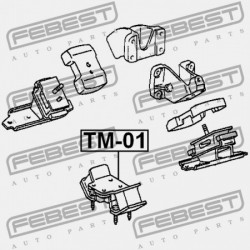 HÁTSÓ MOTORPÁRNA TOYOTA CRESTA GX90,JZX9,LX90,SX90 1992.10-1996.09 JP 12371-46070