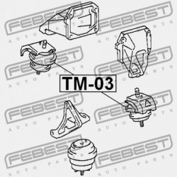 ELSŐ MOTORPÁRNA (HIDRAULIKUS) TOYOTA CRESTA GX90,JZX9,LX90,SX90 1992.10-1996.09 JP 12360-70030