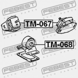 HÁTSÓ MOTORPÁRNA TOYOTA LITE/TOWNACE NOAH,V CR4,5,KR4,52,SR40,50 1996.10-2007 12303-64121