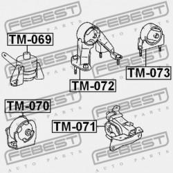 JOBB OLDALI MOTORPÁRNA (HIDRAULIKUS) TOYOTA IPSUM ACM2 2001.05-2009.12 JP 12362-28060