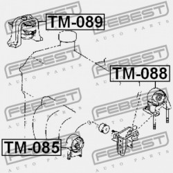 JOBB OLDALI MOTORPÁRNA (HIDRAULIKUS) TOYOTA PLATZ NCP1,SCP11 1999.08-2005.11 JP 12305-21020