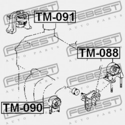 JOBB OLDALI MOTORPÁRNA TOYOTA VITZ NCP1,SCP1 1999.01-2005.01 JP 12305-21060