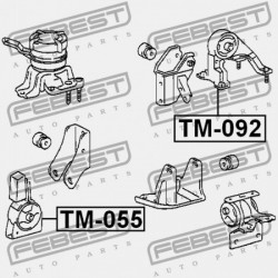 HÁTSÓ MOTORPÁRNA TOYOTA CALDINA AT191,CT19,ET196,ST19 1992.11-2002.06 JP 12371-64270