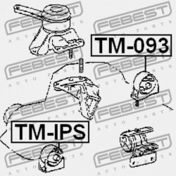 HÁTSÓ MOTORPÁRNA TOYOTA CALDINA AT191,CT19,ET196,ST19 1992.11-2002.06 JP 12371-74350