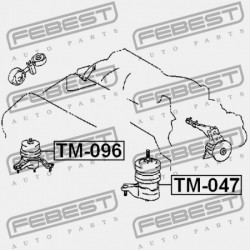 JOBB OLDALI MOTORPÁRNA (HIDRAULIKUS) TOYOTA KLUGER L/V ACU2,MCU2 2000.11-2007.05 JP 12362-28020