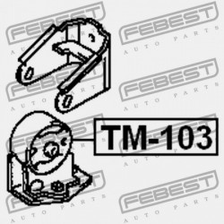 ELÜLSŐ MOTORPÁRNA TOYOTA CALDINA AT191,CT19,ET196,ST19 1992.11-2002.06 JP 12361-16210