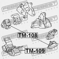 HÁTSÓ MOTORPÁRNA TOYOTA LAND CRUISER 90 KZJ9,LJ9,RZJ9,VZJ9 1996.04-2008.12 GR 12371-67020