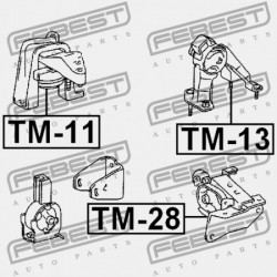 HÁTSÓ MOTORPÁRNA TOYOTA COROLLA/FIELDER CE121,NZE12,ZZE12 2000.08-2006.09 JP 12371-21110