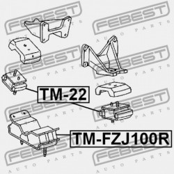 ELÜLSŐ MOTORPÁRNA TOYOTA LAND CRUISER FJ80,HDJ80,HZJ80,FZJ80 1990.01-2006.12 G 12361-17040