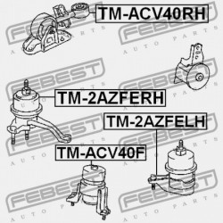 JOBB OLDALI MOTORPÁRNA TOYOTA CAMRY (JPP) ACV40,ASV40,GSV40 2006.01-2011.08 US 12309-28160