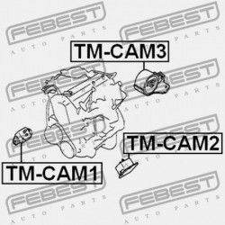 JOBB OLDALI MOTORPÁRNA TOYOTA CAMI J100E,J102E,J122E 1999.05-2005.12 JP 12361-87401