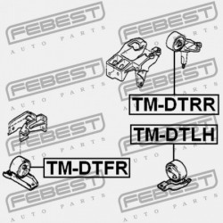 HÁTSÓ MOTORPÁRNA TOYOTA DUET M100A,M101A,M110A,M111A 1998.09-2004.05 JP 12306-97210