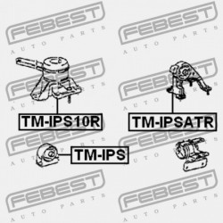 JOBB OLDALI MOTORPÁRNA (HIDRAULIKUS) TOYOTA GAIA ACM1,CXM10,SXM1 1998.05-2004.09 JP 12362-74480