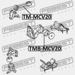 JOBB OLDALI MOTORPÁRNA TOYOTA CAMRY GRACIA MCV2,SXV2 1996.12-2001.09 JP 12363-20020