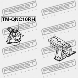 JOBB OLDALI MOTORPÁRNA (HIDRAULIKUS) TOYOTA PASSO KGC1,QNC10 2004.05-2010.02 JP 12305-B1021