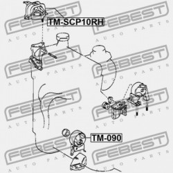 JOBB OLDALI MOTORPÁRNA (HIDRAULIKUS) TOYOTA VITZ NCP1,SCP1 1999.01-2005.01 JP 12305-23010