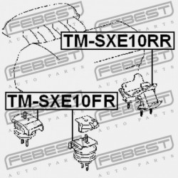 ELSŐ MOTORPÁRNA (HIDRAULIKUS) TOYOTA ALTEZZA/ALTEZZA GITA GXE1,JCE1,SXE10 1998.10-2005.07 12361-74570