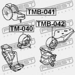 JOBB OLDALI MOTORPÁRNA PERSELY TOYOTA CORSA/TERCEL EL5,NL50 1994.09-1999.07 JP 12362-11140