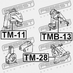 HÁTSÓ MOTORPÁRNA PERSELY TOYOTA COROLLA/FIELDER CE121,NZE12,ZZE12 2000.08-2006.09 JP 12371-22170
