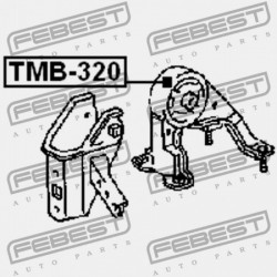 HÁTSÓ MOTORPÁRNA PERSELY TOYOTA CALDINA AT191,CT19,ET196,ST19 1992.11-2002.06 JP 12371-74330