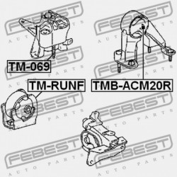 HÁTSÓ MOTORPÁRNA PERSELY TOYOTA IPSUM ACM2 2001.05-2009.12 JP 12371-28150
