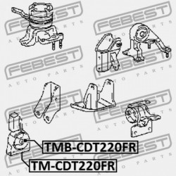 ELSŐ MOTORPÁRNA PERSELY TOYOTA AVENSIS AT22,AZT220,CDT220,CT220,ST220,ZZT22 1997.10- 12361-64380