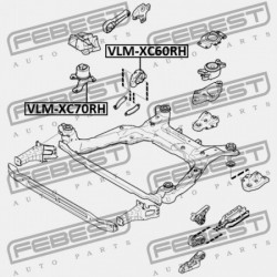 JOBB OLDALI MOTORPÁRNA VOLVO S80 2007- 31277313
