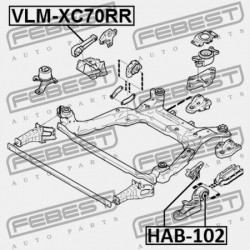 HÁTSÓ MOTORPÁRNA VOLVO S80 2007- 30680474