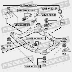 MOTORPÁRNA PERSELY (KÉSZLET) VOLVO XC90 2003- 30680708