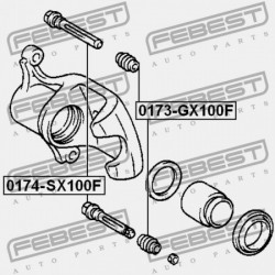 FÉKNYEREG VEZETŐ PERSELY BURKOLAT TOYOTA MARK 2 GX10,JZX10,LX100 1996.09-2000.10 JP 47775-30040